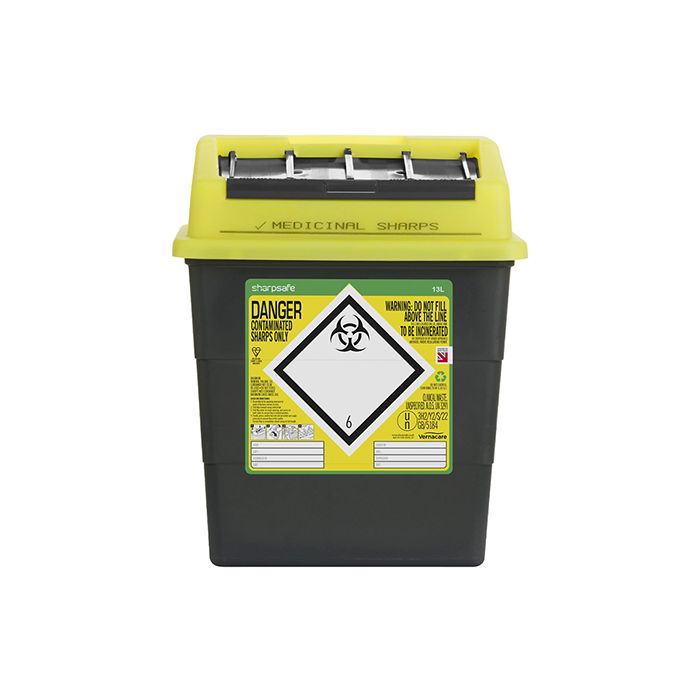 SHARP SAFE SHARPS BIN 13LTR - Yellow SHARP SAFE SHARPS BIN 13LTR - Yellow