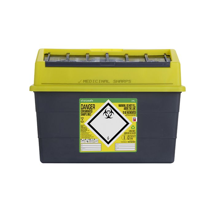 SHARP SAFE SHARPS BIN 24LTR - Yellow SHARP SAFE SHARPS BIN 24LTR - Yellow