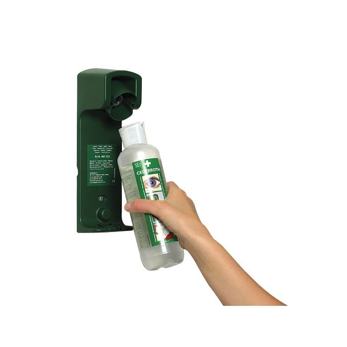 CEDERROTH WALL BRACKET FOR 500ml CEDERROTH EYEWASH BOTTLE - Green CEDERROTH WALL BRACKET FOR 500ml CEDERROTH EYEWASH BOTTLE - Green