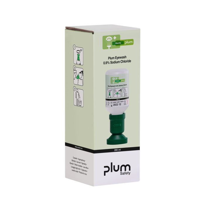 PLUM EYEWASH/200ML 0.9 PERCENT SODIUM CHLORIDE EYECUP 1 BOX - Clear PLUM EYEWASH/200ML 0.9 PERCENT SODIUM CHLORIDE EYECUP 1 BOX - Clear