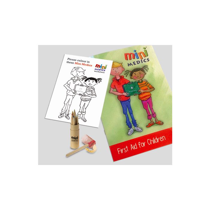 MINI MEDICS KIDS FIRST AID PACK/PENCIL - White MINI MEDICS KIDS FIRST AID PACK/PENCIL - White