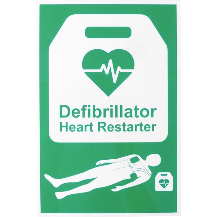 AED AUTOMATED EXTERNAL DEFIBRILLATOR SIGN - Green AED AUTOMATED EXTERNAL DEFIBRILLATOR SIGN - Green