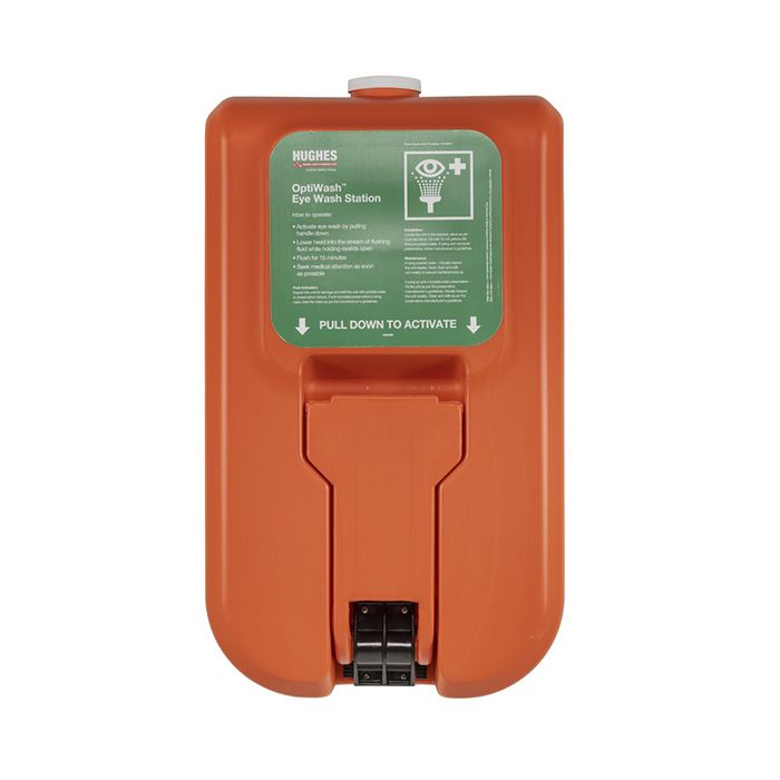 WALL MOUNTED SELF CONTAINED GRAVITY FED EYE WASH - 38 LTR - Orange WALL MOUNTED SELF CONTAINED GRAVITY FED EYE WASH - 38 LTR - Orange