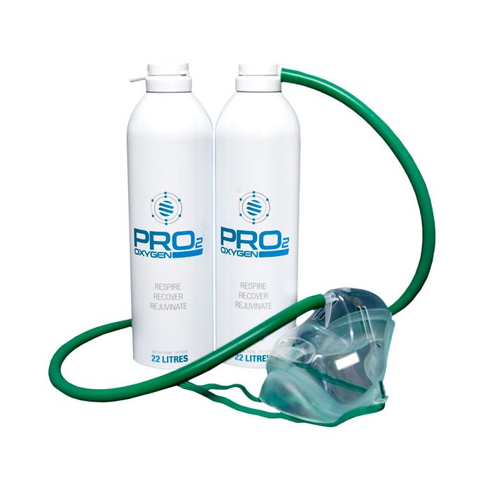 PRO2 OXYGEN AND MASK X 2 - White PRO2 OXYGEN AND MASK X 2 - White