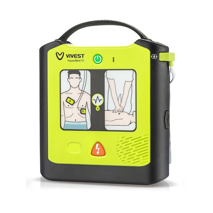 VIVEST POWER BEAT X1 SEMI-AUTOMATIC AED - Black VIVEST POWER BEAT X1 SEMI-AUTOMATIC AED - Black