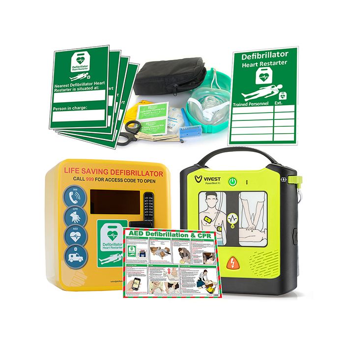 VIVEST POWER BEAT SEMI-AUTO DEFIB OUTDOOR CABINET PACKAGE - Green VIVEST POWER BEAT SEMI-AUTO DEFIB OUTDOOR CABINET PACKAGE - Green