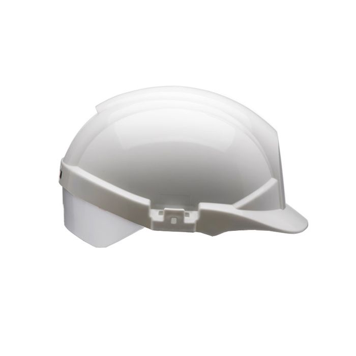 REFLEX WHITE SLIP RATCHET HELMET WITH SILVER FLASH - White REFLEX WHITE SLIP RATCHET HELMET WITH SILVER FLASH - White