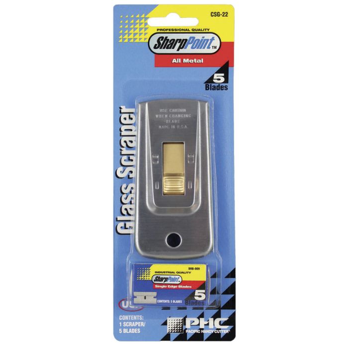 GLASS SCRAPER - Chrome GLASS SCRAPER - Chrome