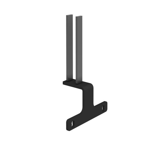 Intermediate screen bracket for Adapt and Fuze desks-Black Intermediate screen bracket for Adapt and Fuze desks-Black