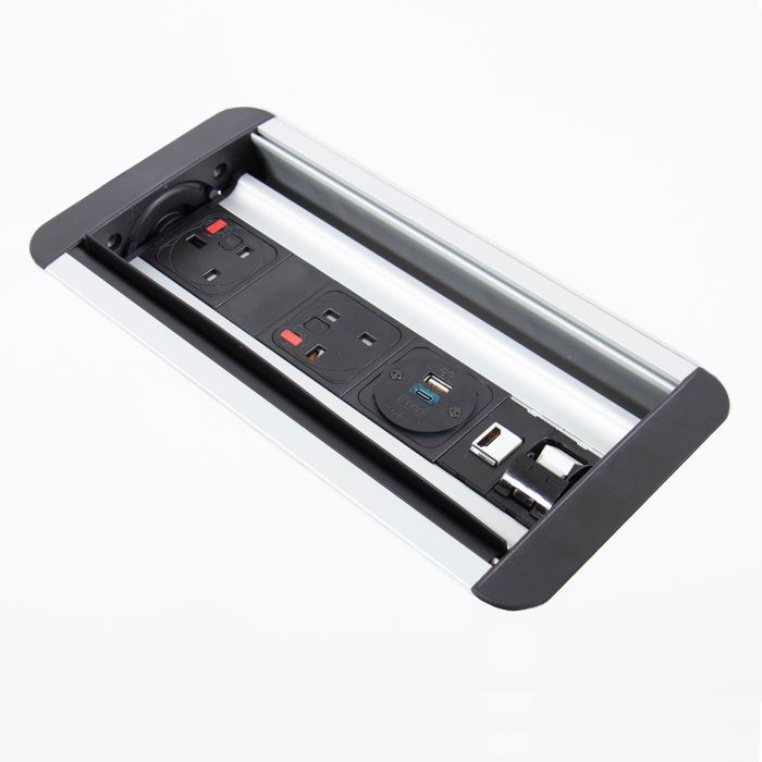 Eclipse in-table rollover power module 2 - Black/Silver Eclipse in-table rollover power module 2 - Black/Silver