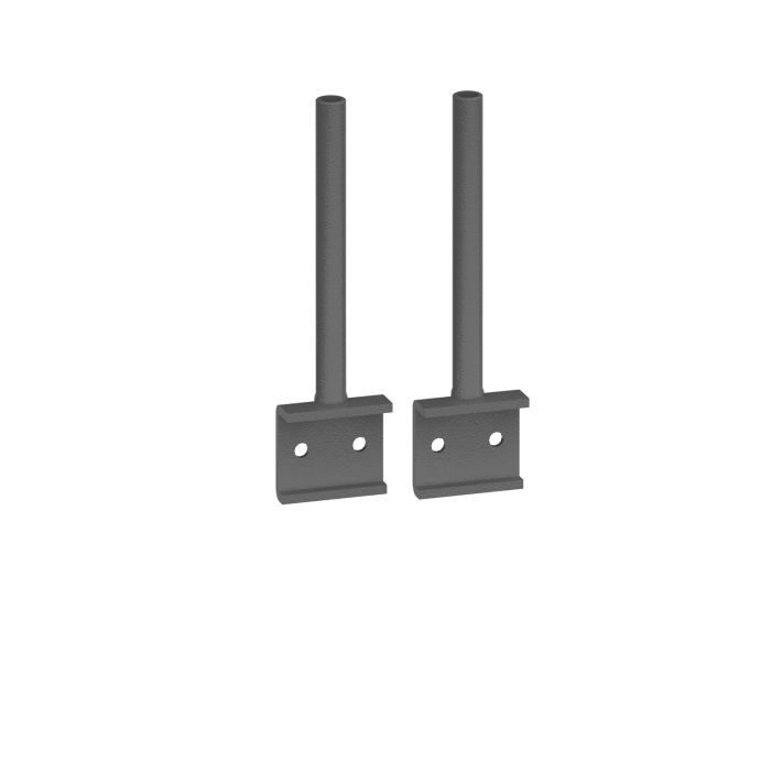 Universal desktop screen return brackets (pair) - Graphite Universal desktop screen return brackets (pair) - Graphite