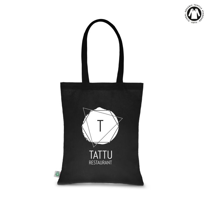 Budget Organic Cotton Shopper-Black Budget Organic Cotton Shopper-Black