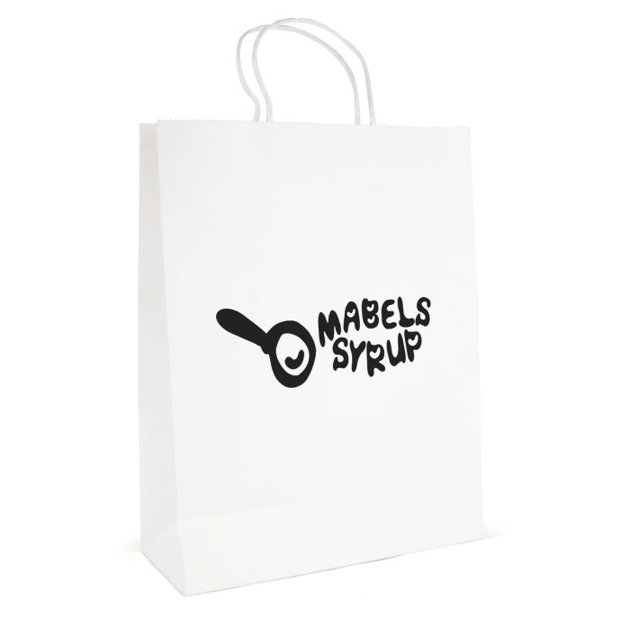 Brunswick Large White Paper Bag-White Brunswick Large White Paper Bag-White