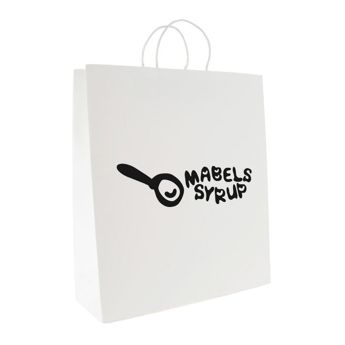 Brunswick Extra Large White Paper Bag-White Brunswick Extra Large White Paper Bag-White