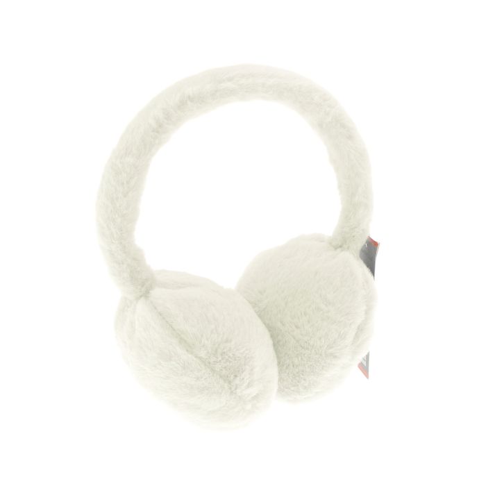 Faux fur earmuffs - Ecru - One Size Faux fur earmuffs - Ecru - One Size
