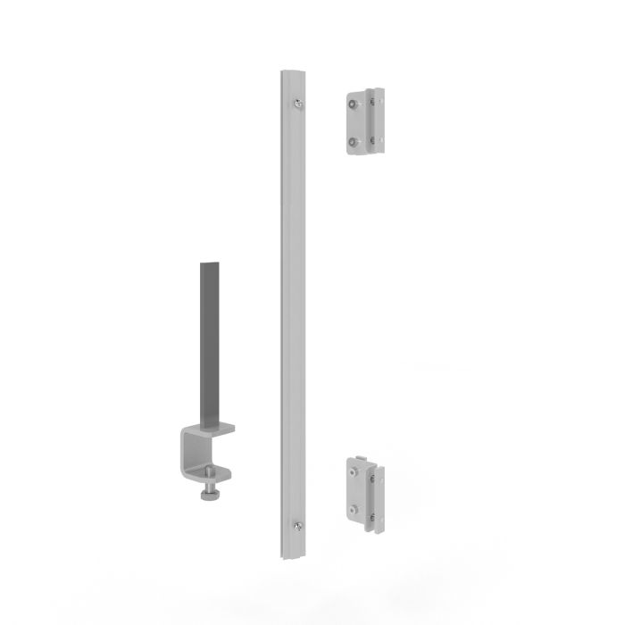 Aluminium framed screen front bracket - mid-runs - Silver Aluminium framed screen front bracket - mid-runs - Silver