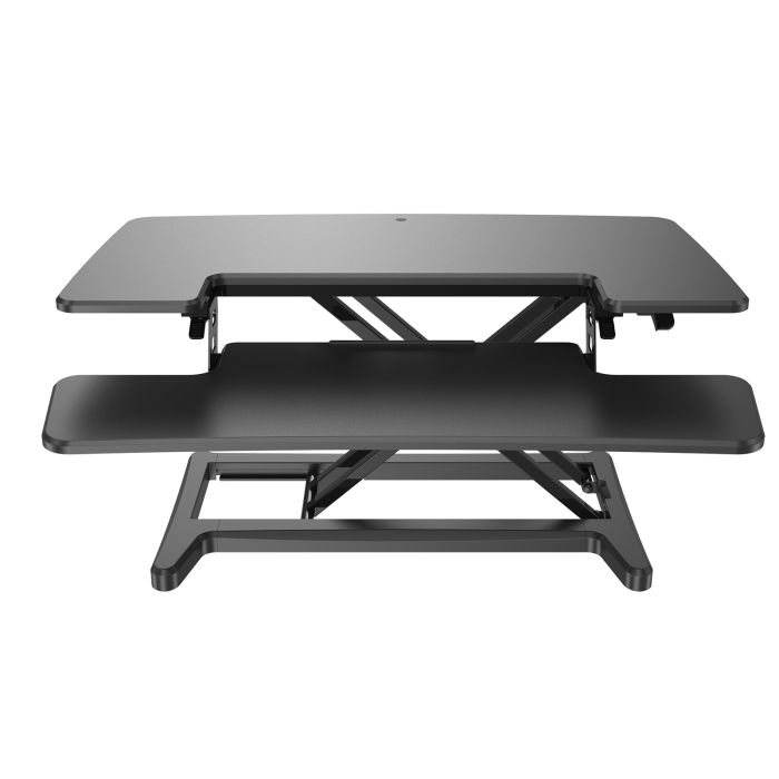 Sora height adjustable sit stand workstation for desks - Black Sora height adjustable sit stand workstation for desks - Black