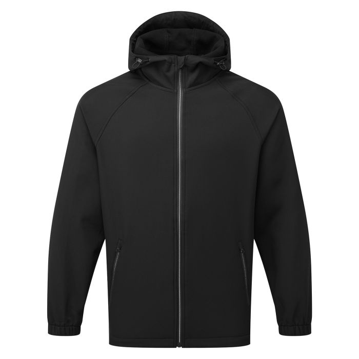 Hooded 2-layer softshell jacket - Black - M Hooded 2-layer softshell jacket - Black - M