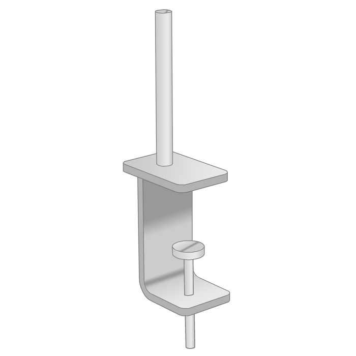 Universal desktop screen brackets (pair) - Graphite Universal desktop screen brackets (pair) - Graphite