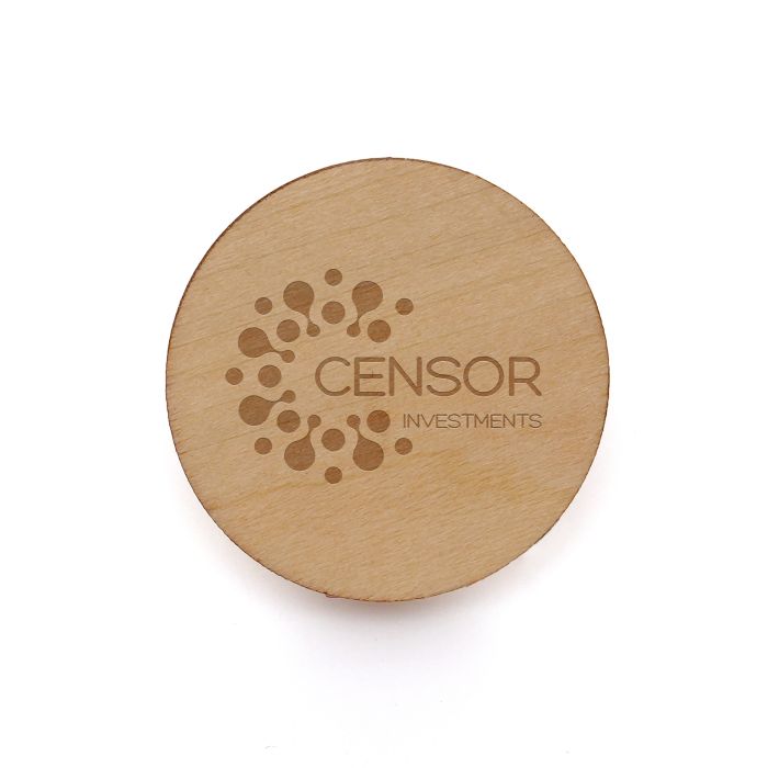 Medium Round Wooden Badge Medium Round Wooden Badge