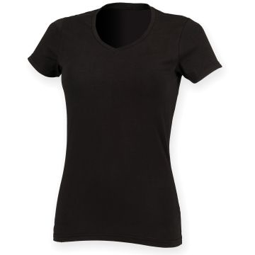 Feel good women's stretch v-neck t-shirt