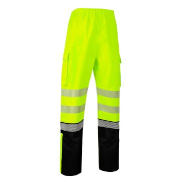 Beeswift Deltic Hi-Vis Two-Tone Ripstop Breathable and Waterproof Rail Overtrouser