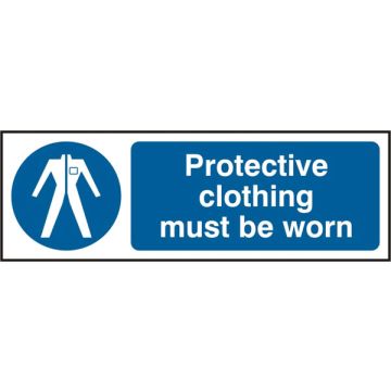 PROTECTIVE CLOTHING  SAV 300MM X 100MM - White/Blue