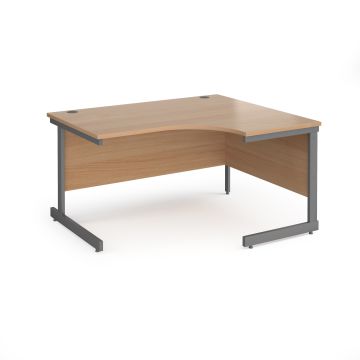 Contract 25 cantilever leg RH ergonomic desk