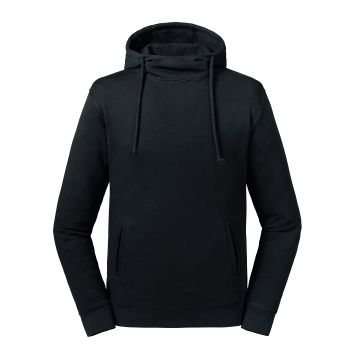 Pure organic high collar hooded sweatshirt