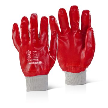 Beeswift PVC Fully Coated Knitted Wrist Glove (Pack 10)