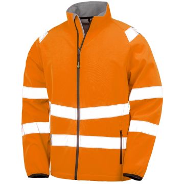 Recycled 2-layer printable safety softshell