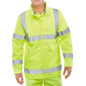 Beeswift Hi-Vis Soft Shell Lightweight Jacket